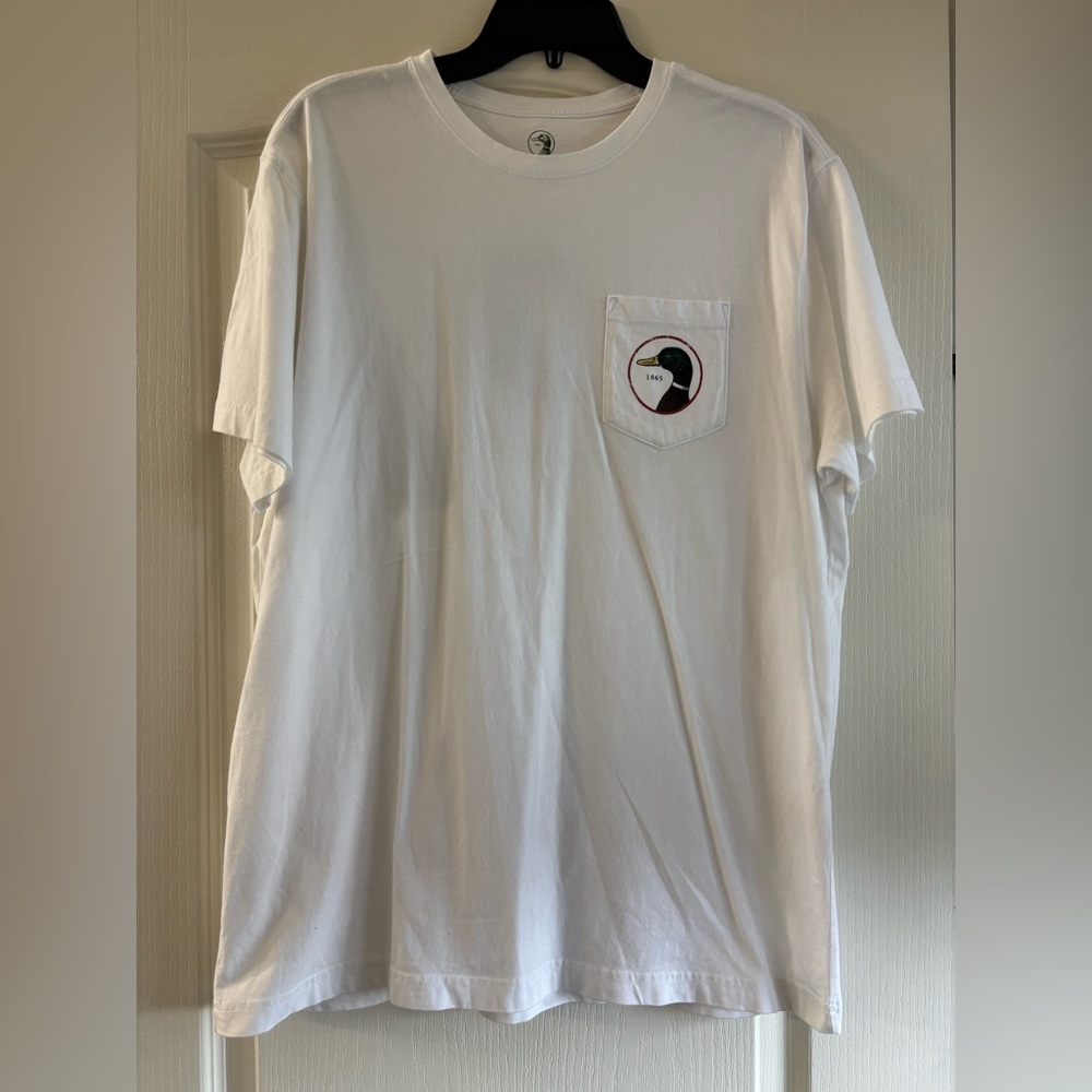 White Duck Head Graphic Pocket T-Shirt